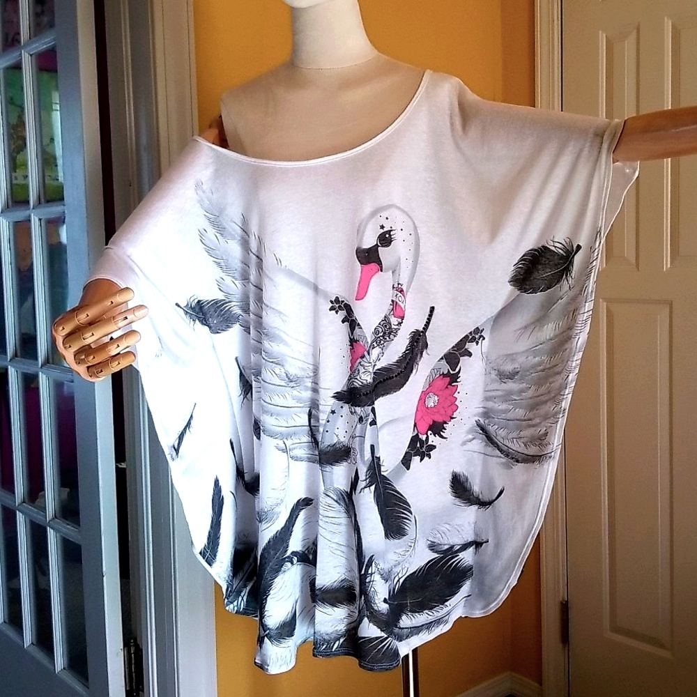 Betsey Johnson Vintage Swan Lake Swim Cover